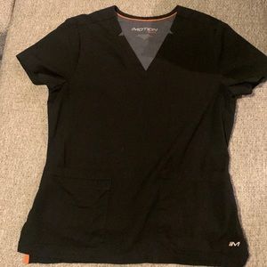 Barco black scrub top